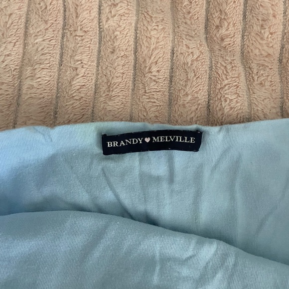 BRANDY MELVILLE blue strapless top - Picture 2 of 2